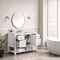 James Martin Vanities Breckenridge 48in Single Vanity, Bright White w/ 3 CM Ethereal Noctis Top 330-V48-BW-3ENC - alternate 2